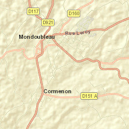 Mondoubleau Street Map