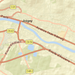 Joigny Street Map