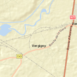 Vergigny Street Map