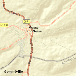 Mussy-sur-Seine Street Map