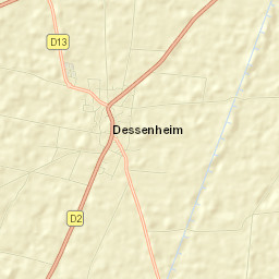 Dessenheim Street Map