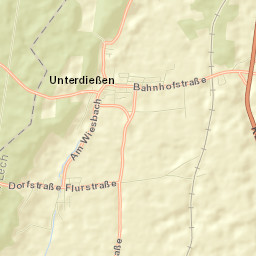 Unterdießen Street Map