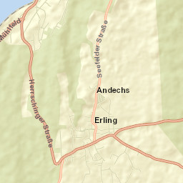 Andechs Street Map