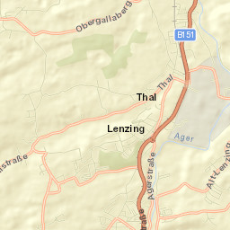 Lenzing Street Map