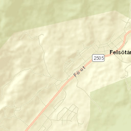 Felsőtárkány Street Map