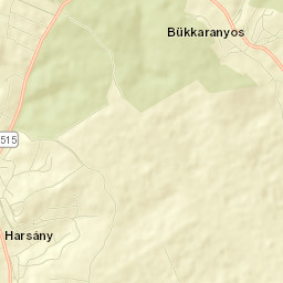 Harsány Street Map