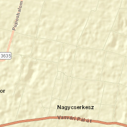 Nagycserkesz Street Map