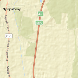 Nyírpazony Street Map