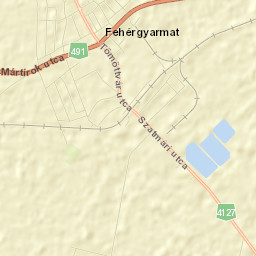 Fehérgyarmat Street Map