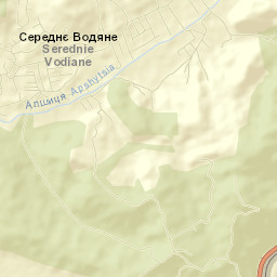 Serednye Vodyane Street Map