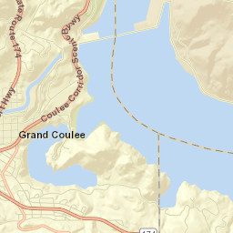 Grand Coulee Street Map