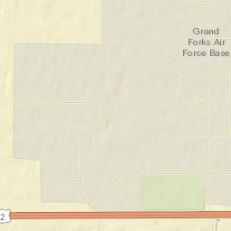 Grand Forks Air Force Base Street Map