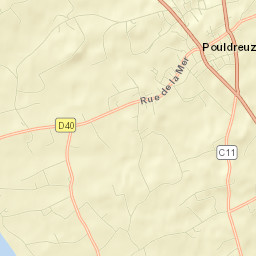 Pouldreuzic Street Map