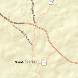 Saint-Évarzec Street Map