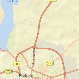 Ploërmel Street Map