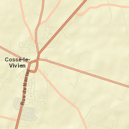 Cossé-le-Vivien Street Map