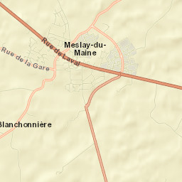 Meslay-du-Maine Street Map