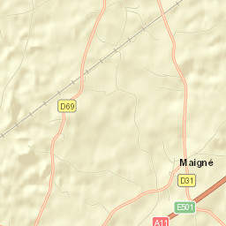 Louplande Street Map