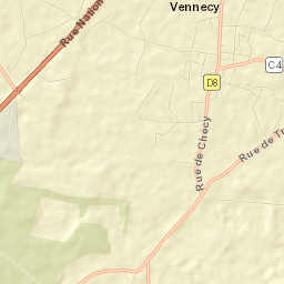 Vennecy Street Map