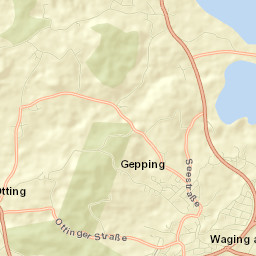 Waging am See Street Map