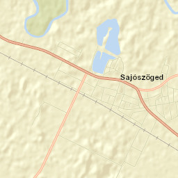 Sajószöged Street Map