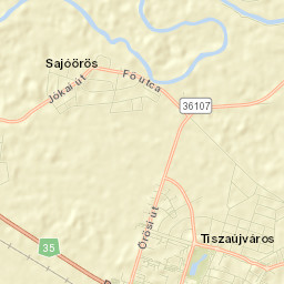 Sajóörös Street Map