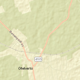 Ófehértó Street Map