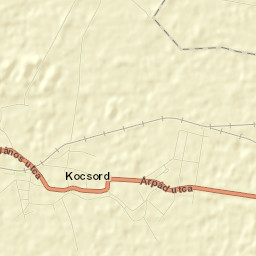 Kocsord Street Map