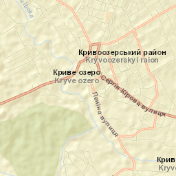 Kryve Ozero Street Map