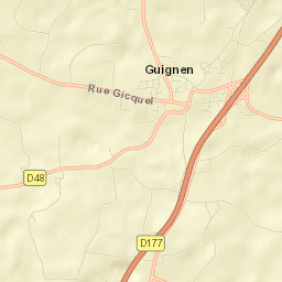 Guignen Street Map