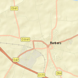Retiers Street Map