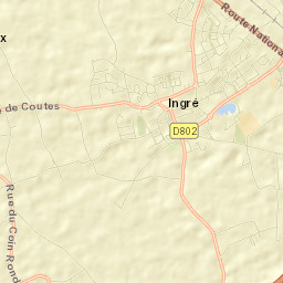 Ingré Street Map