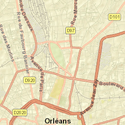 Orléans Street Map