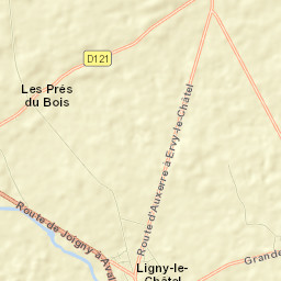 Département de l'Yonne Street Map