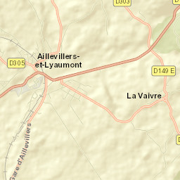 Aillevillers-et-Lyaumont Street Map