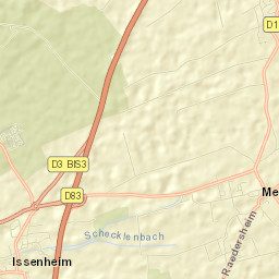 Issenheim Street Map