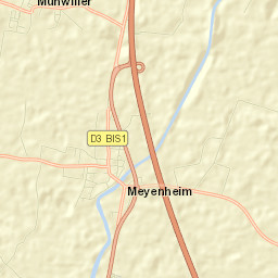 Meyenheim Street Map
