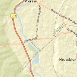 Pforzen Street Map