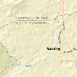 Raisting Street Map
