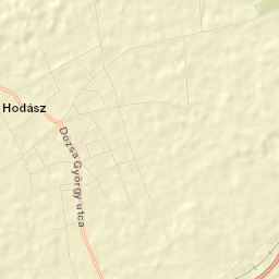 Hodász Street Map