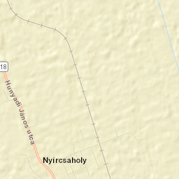 Nyírcsaholy Street Map
