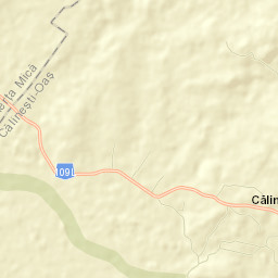 Comuna Cãlineşti-Oaş Street Map