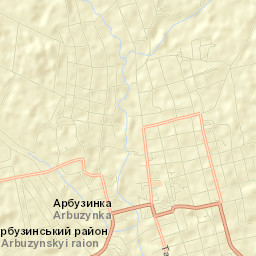 Arbuzynka Street Map
