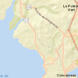 Concarneau Street Map