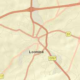 Locminé Street Map