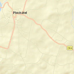 Pléchâtel Street Map