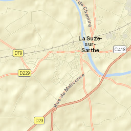 La Suze-sur-Sarthe Street Map