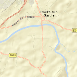 Roézé-sur-Sarthe Street Map