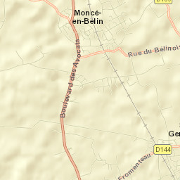 Saint-Gervais-en-Belin Street Map