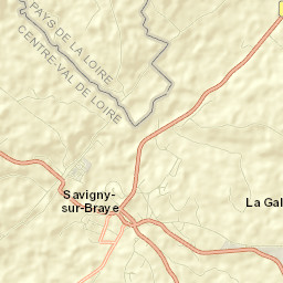 Savigny-sur-Braye Street Map